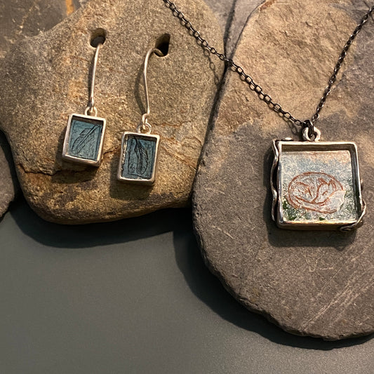 Gilded Sleeping Vixen pendant